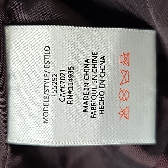 RD Style Merlot color Vegan Leather Zip Up Jacket Women’s Size Large - Picture 8 of 12